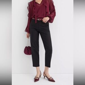 LOFT Black Riviera Slim Pants